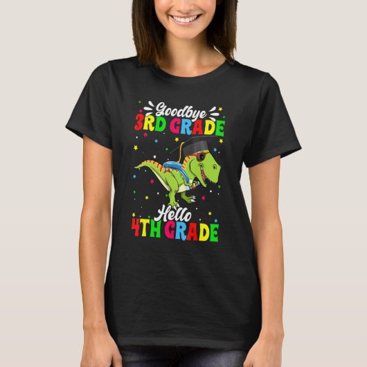 Hallo Leuke laatste dag van school afscheid derde T-shirt (Voorkant)