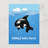 Hallo Leuke orka walvis (Well) Briefkaart (Voorkant)