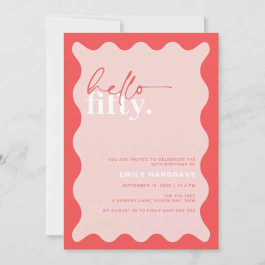 Hallo Levendig Feest Kaart (Voorkant)