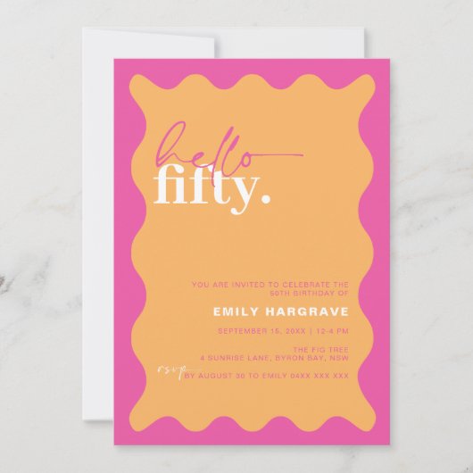 Hallo Levendig Feest Kaart (Voorkant)