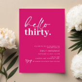 Hallo Levendig heet roze Kaart