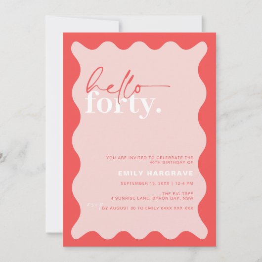 Hallo Levendig verjaardagsfeest Kaart (Voorkant)