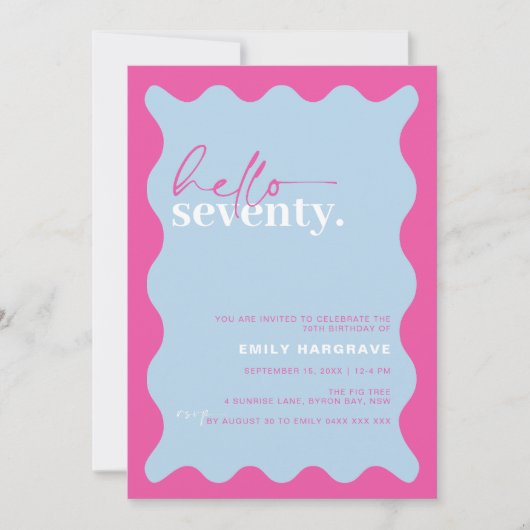 Hallo Levendig verjaardagsfeestje Kaart (Voorkant)