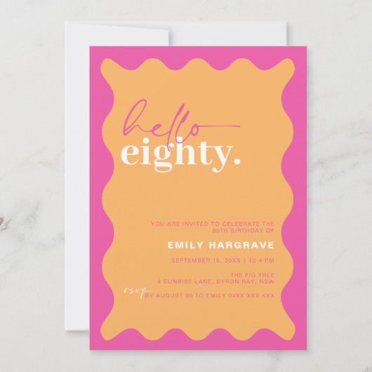 Hallo Levendig verjaardagsfeestje Kaart (Voorkant)