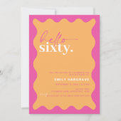 Hallo Levendige 60ste verjaardag Kaart (Voorkant)