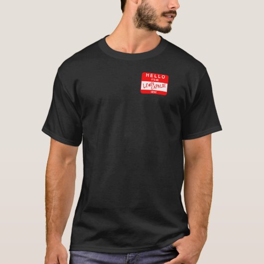 Hallo Lewis Capaldi - Zijn Me Sticker T-shirt (Voorkant)
