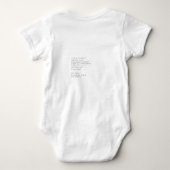 hallo lichtroze Folie moderne minimalistisch Romper (Achterkant)