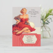 Hallo Lief Uitnodiging vrijgezellenfeest (Staand voorkant)