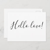 hallo liefde briefkaart (Voorkant / Achterkant)