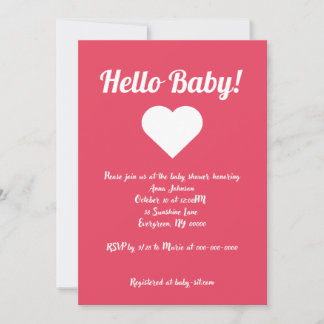 Hallo Liefdevolle harten? Baby! Feestdagenkaart