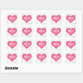 Hallo Liefste hart | Polka Dots Sticker (Vel)