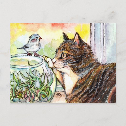 hallo Little Bird Briefkaart (Voorkant)