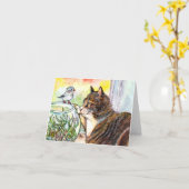 Hallo €? Little Bird Kaart (Gele Bloem)