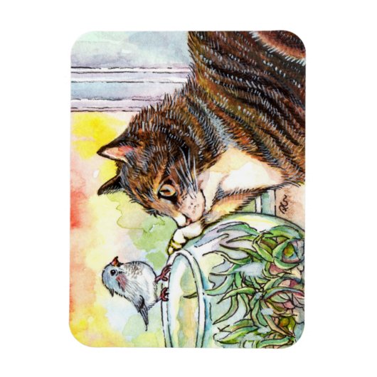 Hallo €? Little Bird Magneet (Verticaal)