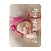 hallo Little Lady | Aankondiging van de foto ter g Magneet (Verticaal)