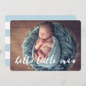 hallo Little Man | Aankondiging van de foto ter ge (Voorkant / Achterkant)