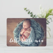 hallo Little Man | Aankondiging van de foto ter ge (Staand voorkant)