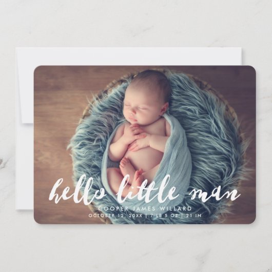 hallo Little Man | Aankondiging van de foto ter ge (Voorkant)