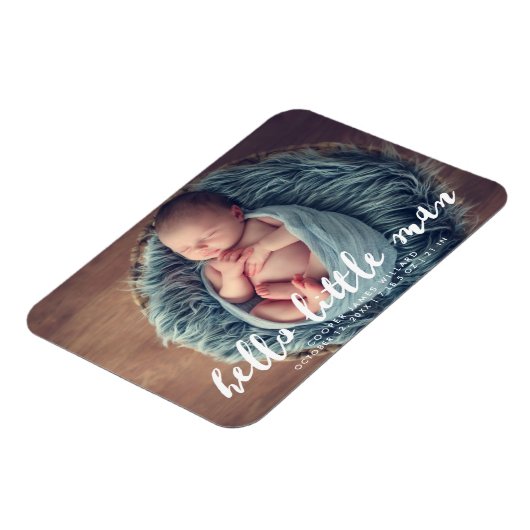 hallo Little Man | Aankondiging van de foto ter ge Magneet (Linkerzijde)