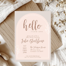 Hallo Little One Baby shower Invitation Kaart