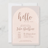 Hallo Little One Baby shower Invitation Kaart (Voorkant)