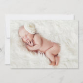 HALLO LITTLE ONE Geboorteaankondiging // goud Aankondiging (Achterkant)