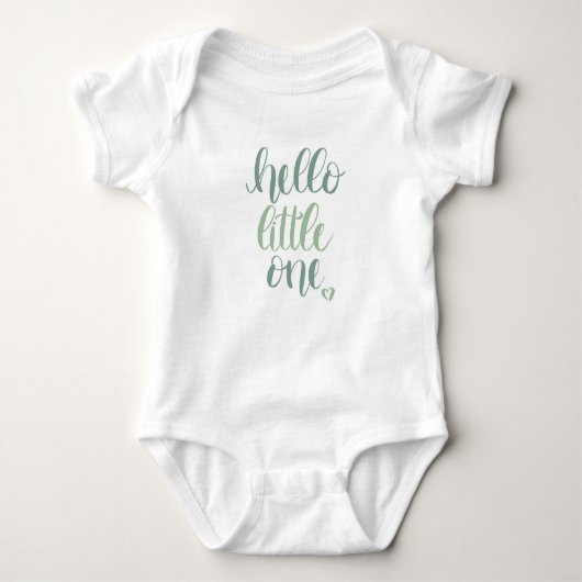 hallo Little One Green Romper (Voorkant)