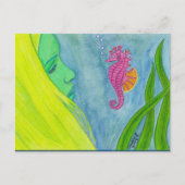 "Hallo, Little Seahorse" door Daedelys Briefkaart (Voorkant)