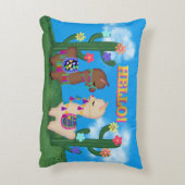 hallo Llamas. | Cute Baby Llamas Kinder Accent Kussen (Achterkant (Verticaal))