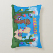 hallo Llamas. | Cute Baby Llamas Kinder Accent Kussen (Voorkant(Verticaal))