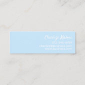 HALLO LOGO MODERN SIMPLE LARGE MINI VISITEKAARTJE (Achterkant)