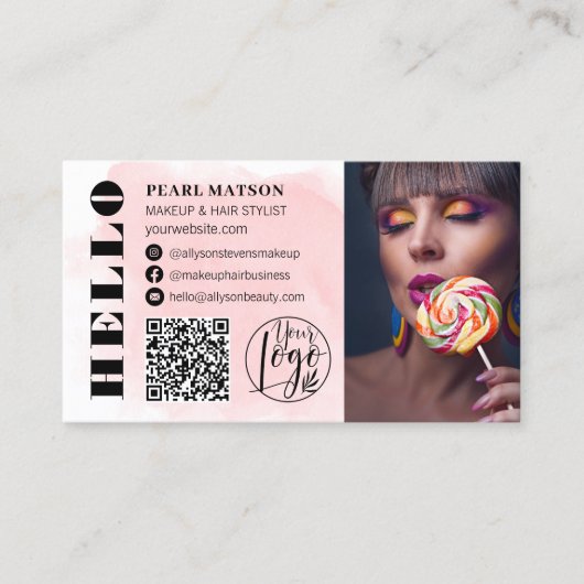 Hallo logo Vet Visitekaartje (Voorkant)