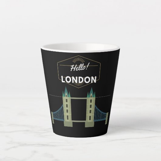 hallo Londen Latte Mok (Voorkant)