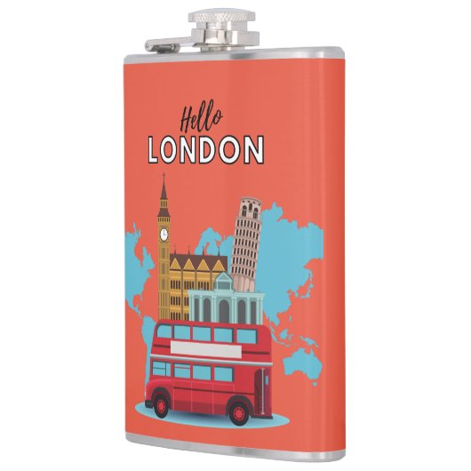 hallo London Flask Heupfles (Links)