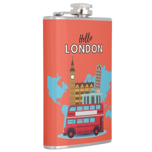 hallo London Flask Heupfles (Rechts)
