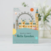 hallo London Holiday & Seasonal Briefkaart (Staand voorkant)