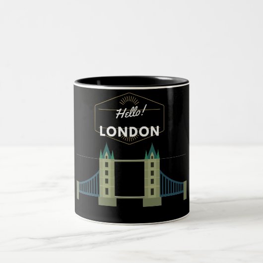 hallo London Two-Tone Coffee Mok (Center)