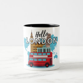 hallo London Two-Tone Coffee Mok