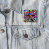 Hallo Los Angeles Button! Vierkante Button 5,1 Cm (In situ)