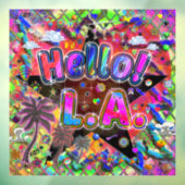 Hallo Los Angeles Raamsticker! Raamsticker (Vel 3)