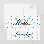 hallo Lovely Briefkaart (Voorkant / Achterkant)