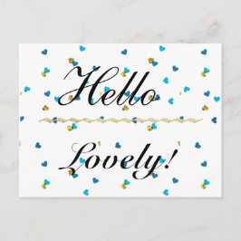 hallo Lovely Briefkaart