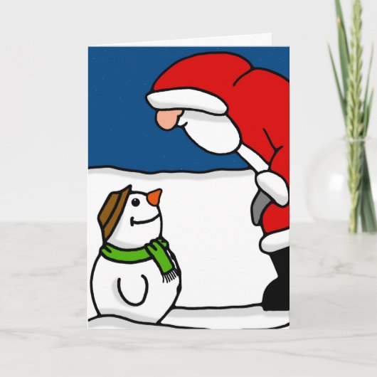 Hallo M. Santa Feestdagen Kaart (Voorkant)