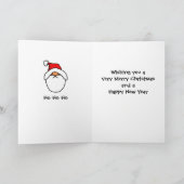 Hallo M. Santa Feestdagen Kaart (Binnen)