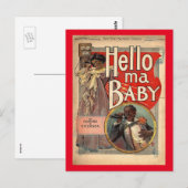 hallo ma Baby, blad Music 1900  Briefkaart (Voorkant / Achterkant)