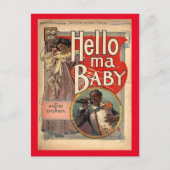 hallo ma Baby, blad Music 1900  Briefkaart (Voorkant)