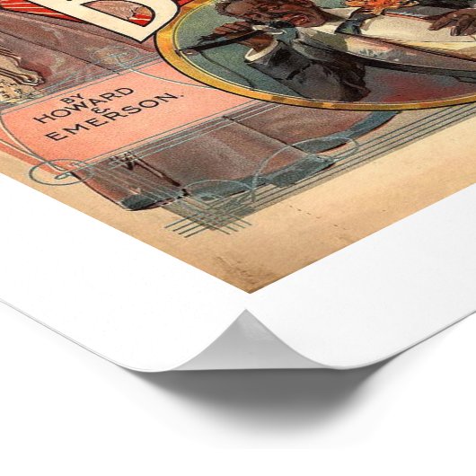 hallo ma Baby, blad Music 1900  Poster (Hoek)