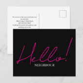 Hallo, maak kennis met de buren briefkaart (Voorkant / Achterkant)