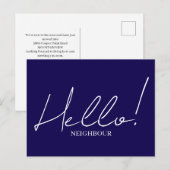 Hallo, maak kennis met de buren briefkaart (Voorkant / Achterkant)