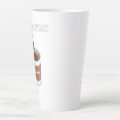 Hallo Maandag kan niet genoeg koffie krijgen Latte Mok (Voorkant)